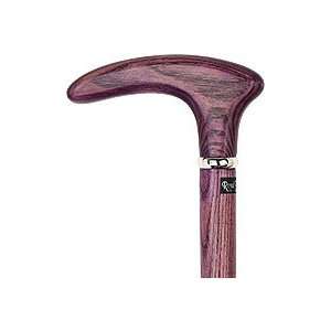  Purple Amethyst Cosmopolitan Handle Walking Cane With Ash 