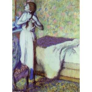   Degas   24 x 32 inches   Young Girl Braiding Her Hair