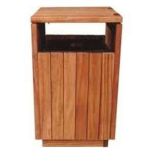  40 Gallon Square Wooden Receptacle