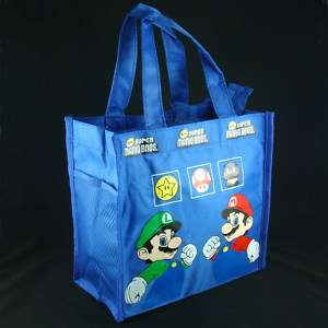 Super Mario Tote Handbag Lunch box Bag BLUE HB Mario  