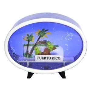Puerto Rico Oval Snow Globe 