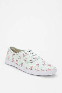 UrbanOutfitters  Green Ditsy Plimsoll Sneaker