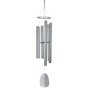   88 Inch King of David Wind Chime Silver, Silver Patio, Lawn & Garden