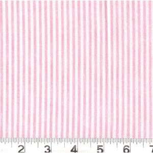  45 Wide Flannel Stripes Bubble Gum Pink Fabric By The 