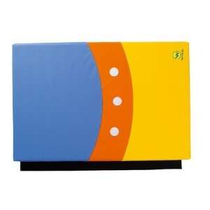  Tall Wave Wall Mat Color Blue/Yellow