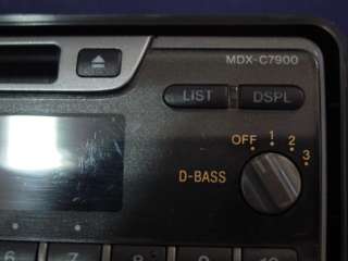 SONY MDX C7900 FM/AM MINI DISC/CD PLAYER FACEPLATE  
