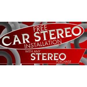    3x6 Vinyl Banner   Car Stereo and Installation 