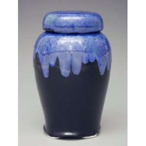  Blue Crystalline Ginger Jar Sharing Urn