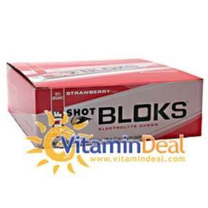 Shot Bloks, Organic Electrolyte Chews, Strawberry, 18 Packages, From 