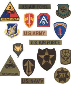 Iron on/Sew on MILITARY ARMY NAVY USAF PATCH ASSORTMENT  
