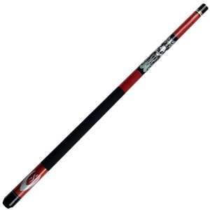 Demon Skull 2 Piece Pool Cue with Case by TGT