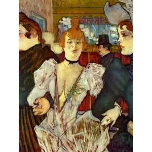   La Goulue Arriving at the Moulin Rouge with Two Women