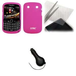 EMPIRE Hot Pink silicone Skin Case Cover + Universal Screen Protector 