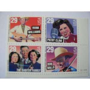 US Postage Stamps, 1993, Country Music, S# 2771 74, Plate Block of 4 $ 