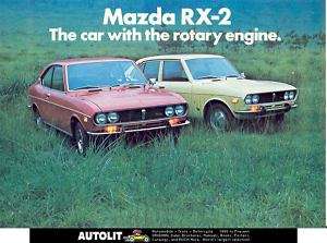1972 Mazda RX2 Sales Brochure Rotary Engine  