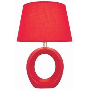  Home Decorators Collection Viko Table Lamp Red Fabric Shd 