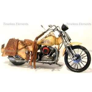 Indian Motorcycle Model With Leather Seat 