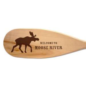  Rustic Moose Paddle Sign Patio, Lawn & Garden