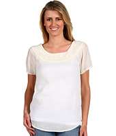 Lucky Brand Embroidered S/S Travelers Top $26.85 (  MSRP $89 