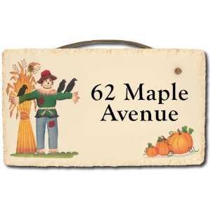   in Maine Personalized 8x14 Slate Scarecrow Sign