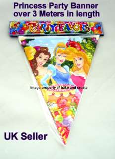 PRINCESS PARTY ITEMS CUPS, PAPER PLATES, PARTY BAGS, INVITATIONS, HATS 