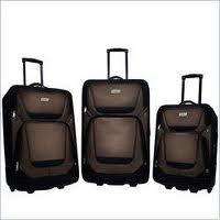 Coleman Ridgeline 3 Piece Luggage Set Brown/Black Expandable New 
