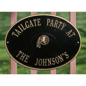   Personalized Black and Gold Indoor/Outdoor Plaque