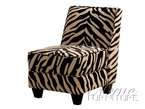 Zebra Print Accent Side Chair  