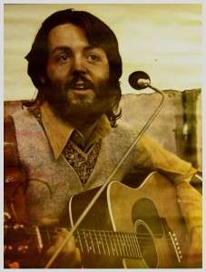 Vintage 1970s~PAUL McCARTNEY ?~In Concert Poster  