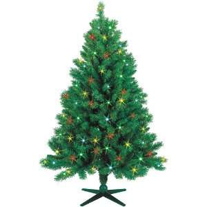 Monroe Pine Pre Lit Artificial Christmas Tree   Multi Lights 