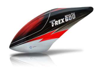 Canomod Phantom Airbrush Fiberglass Canopy T REX 600 Nitro  