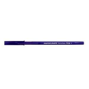  Paper Mate Grip Purple Ink 8 Pack Ballpoint Stick Pens 
