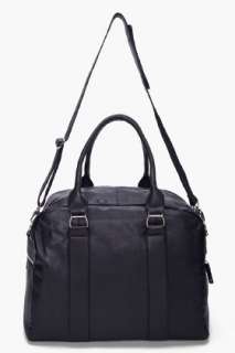 Filippa K Black Leather Holdall for men  