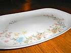 Vintage Floral Fine China Rectangular Serving Platter Plate Dish HOME 