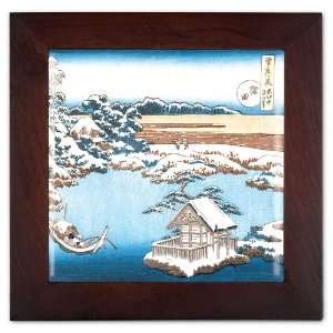  Hokusai Sumida River Ceramic Wall Decoration