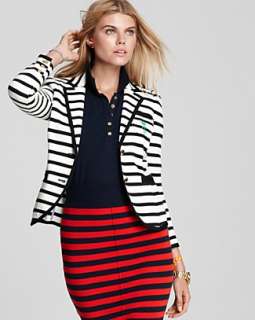 Juicy Couture Shrunken Striped Blazer   Juicy Couture   Designer Shops 
