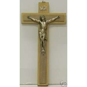   Wooden Crucifix light Bronze Look Jesus 