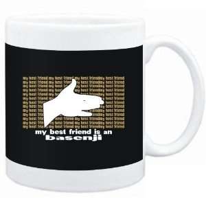  Mug Black  My best friend is a Basenji  Dogs