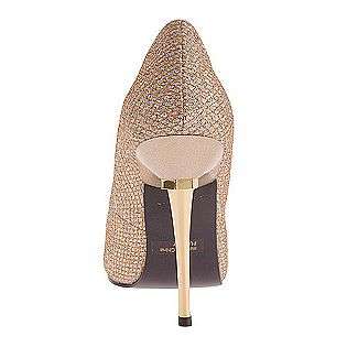 Womens Glitzee   Gold Glitter  Highest Heel Shoes Womens Dress 