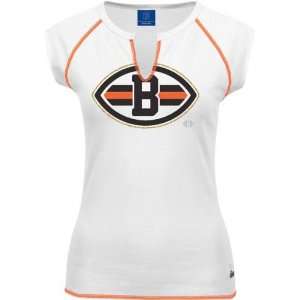 Cleveland Browns Womens White Ditto Top  Sports 