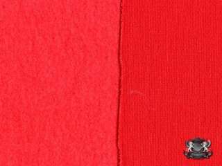 Cotton Fleece Fabric Solid RED By the Yard  