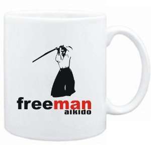  Mug White  FREE MAN  Aikido  Sports Sports 