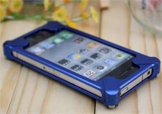 BLUE X 5 ALUMINUM CLEAVE METAL BUMPER CASE For apple iphone 4 4s 