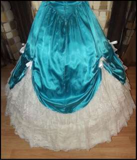 VTG 80s Southern Belle Ball Gown Draped Prom Dress CINDERELLA OHARA 