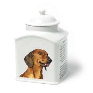 Dachshund Dog Van Vliet Porcelain Memorial Urn