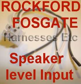   PIN speaker level input plug for Rockford Punch amps listed below