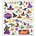Tattoo King Multi Colored Stickers   Witches Hats (SOLD in PACK of 6)