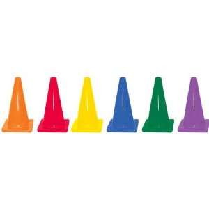  12 Colored Game Cones   Set of 6