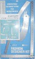 Fairgate Apparel Designer Kit with 4 Assorted Rulers  