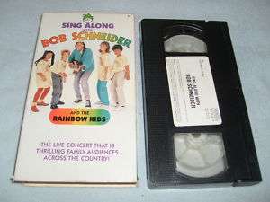 SING ALONG WITH BOB SCHNEIDER & RAINBOW KIDS   VHS  